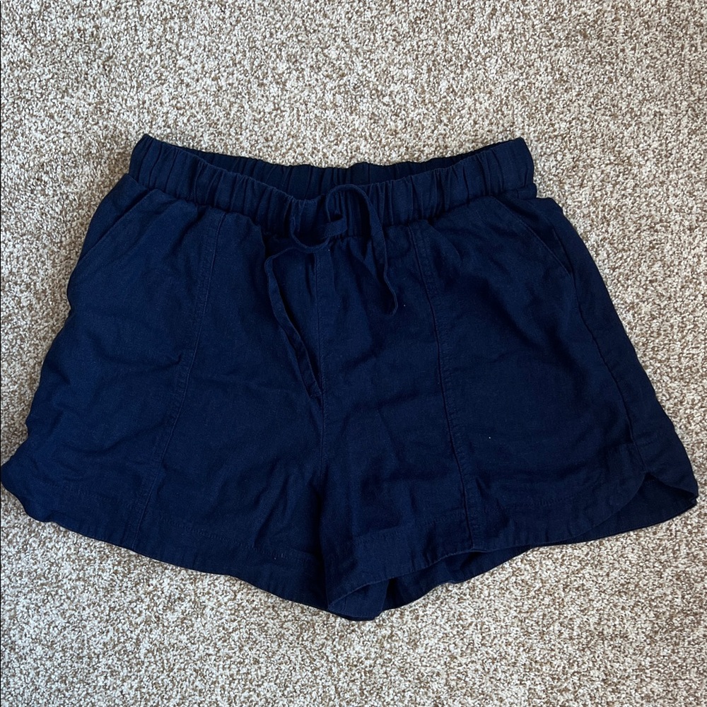 Universal Thread Navy Blue Tie Waist Women's Shorts